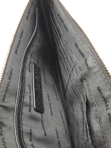 Michael Kors Cooper Black Leather Wristlet Eb0226lede