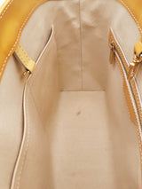 Louis Vuitton Monogram Vernis Yellow Patent Leather Avalon Tote Bag Eb0626oxzsa