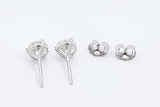 1.1ctw Diamond Stud Earrings In 14k White Gold 0.7 Grams Eb0225crxdu