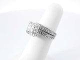 1.79 Cttw Diamond & 14k White Gold Halo Bridal Set 6.5 Grams Size 5 Fw0726erzdu