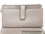 Michael Kors Jet Set Silver Double Zip Wristlet Tech Wallet Do0425lrde