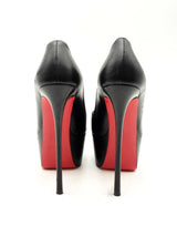 Christian Louboutin Dolly Alta Leather Platform Pumps Size 37.5 Eb1024lrxsa