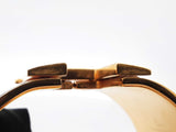 Hermès Extra Wide Clic H Gold-tone & Black Enamel Bangle Bracelet  7 Inch Fw0626lxzdu