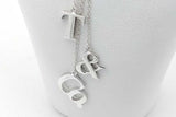 Tiffany & Co. 925 T & Co. Letter Logo Drop Pendant Necklace 16.5 In Eb0626lrxsa