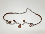 Hermes Olga Leather Charms Chain Belt Size 38 In Do0624pxzde