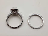 0.7 Cttw Lab Grown Diamonds 10k White Gold 6.6g Two Set Rings Size 7 Do0726wxzde