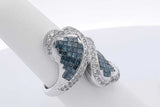 5.6cttw Diamond Ring In 14k White Gold 10.3 Grams Size 7.25 Eb0326lxxzdu