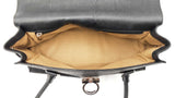 Salvatore Ferragamo Gancini Shoulder Bag In Black Leather Fw0925lordu