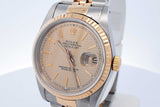 Rolex Oyster Perpetual Datejust 36mm Houndstooth Dial Watch Eb0726rrxzde