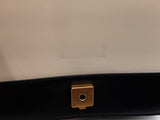 Gucci Queen Margaret Small Shoulder Bag In Black & Ivory Leather Fw0626orzdu