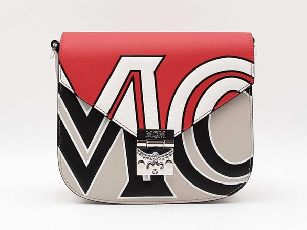 Mcm Patricia Crossbody Bag In Contrast Logo Leather Fw0725lxzdu