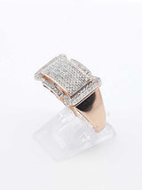 Diamond Pavé & 10k Yellow Gold Cluster Ring 3.9 Grams Size 10 Fw0425wzxdu