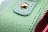 Chanel Pink, Green & Blue Caviar Quilted Cc Filigree Vanity Case Eb0125lixzsa