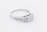 1.04cttw Diamond Ring In 10k White Gold 4.2 Grams Size 9.5 Eb0425oexsa