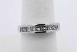 0.72cttw Princess Cut Diamond Ring In Platinum 5.8 Grams Size 7 Eb0526ocrsa