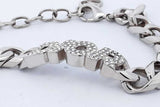 Christian Dior Dio(r)evolution Chain Link Bracelet 37.2g 9.5 Inch Eb1025oxade