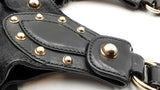 Gucci Studded Pelham Bag In Black Gg Monogram Canvas Fw0825orxdu