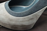Gucci Suede Colorblock Platform Pumps Size 38.5 Eb0825lxzdu