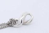 Tiffany & Co. Sterling Silver Infinity Pendant Necklace 7.6g 15.5 In Eb0926lxzde