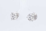 2.18ctw Lab Grown Diamond Stud Earrings In 14k White Gold 1.1 Grams Eb0723srxdu