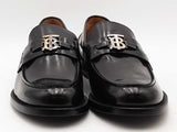 Burberry Loafer Heel 15 Leather Black Size 12 Aa0726lorsa