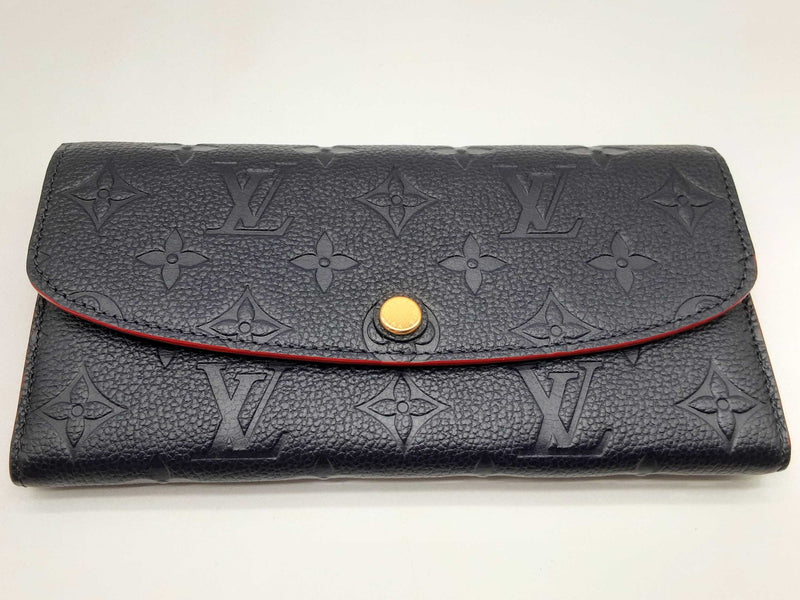 Louis Vuitton Emilie Marine Blue Rouge Red Empriente Monogram Wallet Do0824wcrde