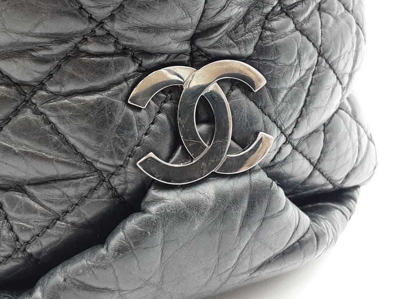Chanel Lady Braid Tote Bag In Black Aged Calfskin Fw0425cxzdu