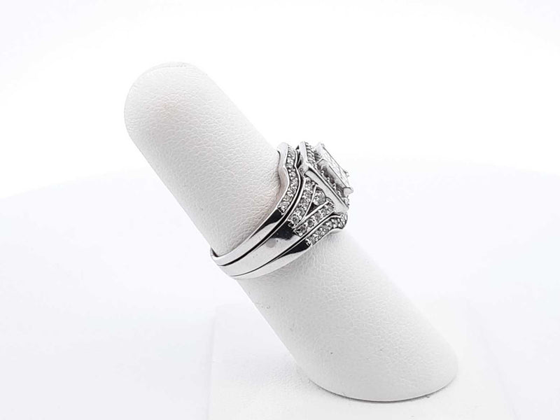 1.78ctw Diamonds 14k White Gold 5.7 Grams Ring Size 6 Sd0825crzdu
