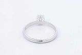 0.44ctw Diamond Ring In 14k White Gold 2.3 Grams Size 6.5 Eb1125prxdu