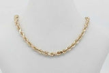 14k Yellow Gold Rope Chain Necklace 17.8 Grams 22 Inch Eb0926loorsa