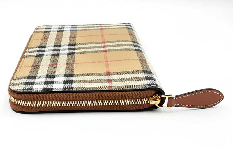 Burberry Archive Check Zip Around Continental Wallet Eb0624lcrdu