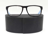 Prada Matte Black & Blue Full Rim Square Acetate Eyeglasses Fw0226lxzdu