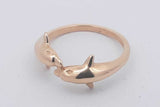 14k Yellow Gold Dolphin Ring 2.9 Grams Size 6.25 Eb0426lcrsa