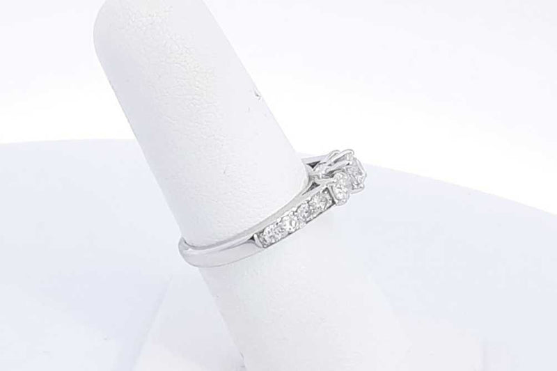 Approx. 0.75ctw Round Diamond Ring In 14k White Gold 3.5g Size 6.25 Eb0424wcrsa