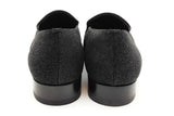 Alexander Mcqueen Black Glitter Loafers Size 40 Eb0526oxzde