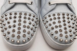 Christian Louboutin Louis Junior Spikes Gradient Denim Sneakers Sz 42 Eb526lrxsa