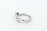 Cartier Juste Un Clou 18k White Gold Ring With Diamonds 8g Size 54 Eb1026oxxzsa