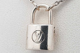 Louis Vuitton Sterling Silver Lockit Pendant Necklace 8.2 Grams 20 In Eb826lrxsa