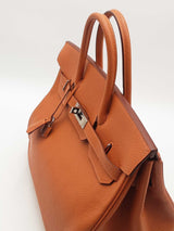 Hermes Birkin 32 Hac Dark Orange Leather Eb1025cxxzsa