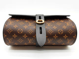 Louis Vuitton Glasses Case Brown Monogram Black Leather Chain Crossbody Bag Do0525loxzde