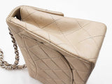 Chanel Mini Classic Flap Bag In Taupe Diamond-quilted Lambskin Fw0226lzxzdu