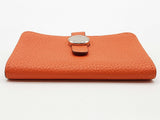 Hermes Dogon Orange Clemence Mini Card Holder Do1225lirde