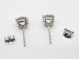 3.10 Cttw Lab Grown Diamonds 14k Wg 1.5g Push Back Stud Earrings Do0726rrxde
