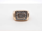 0.68 Cttw Diamond & 14k Yellow Gold Cluster Ring 12.7 Gram Size 11.5 Fw0725czxdu