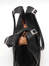 Gucci Jackie Bardot Black Gg Canvas Shoulder Bag Eb0726oxzde