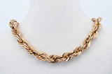 10k Yellow Gold Hollow Rope Chain Necklace 14.4 Grams 22 Inch Eb0426lxxzde