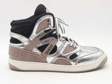 Gucci Basket Silver Sneakers Size 6.5 Aa0925lorsa