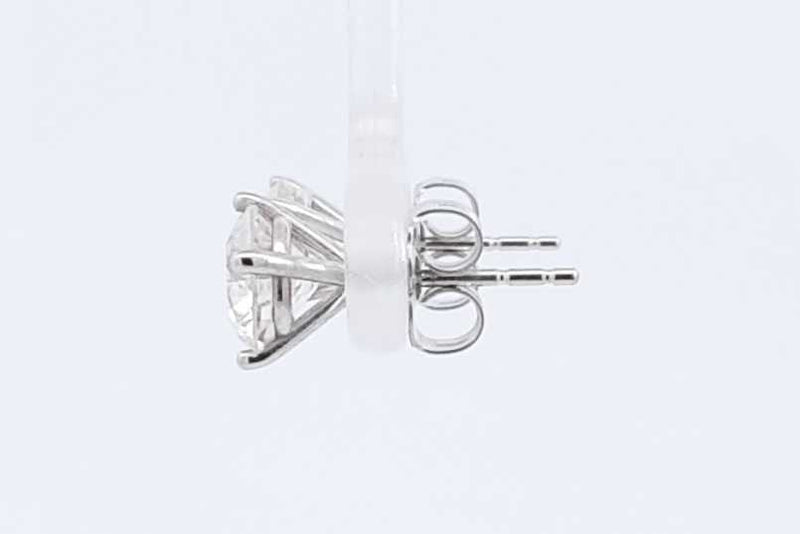2.00ctw Lab Grown Diamond Stud Earrings In 14k White Gold 1.3 Grams Eb0325wcssa