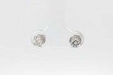 0.34cttw Diamond Stud Earrings In 14k White Gold 0.8 Grams Eb0926lxzsa