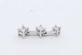 0.46cttw Princess Cut Diamond Pendant In 14k White Gold 1.1 Grams Eb0726oxzdu